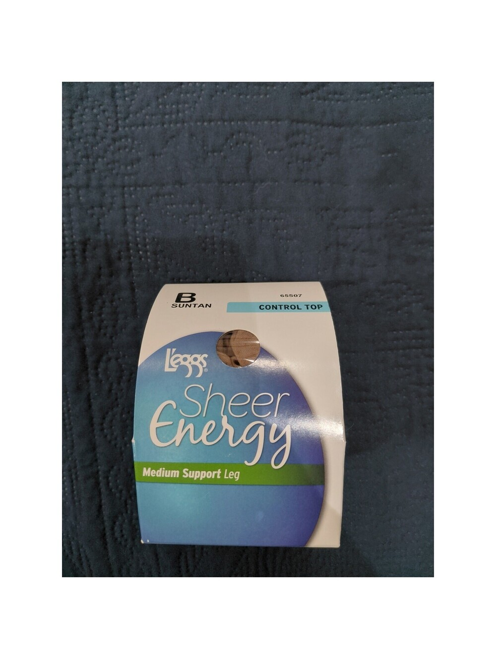 Leggs sheer energy control top B suntan womens nylons